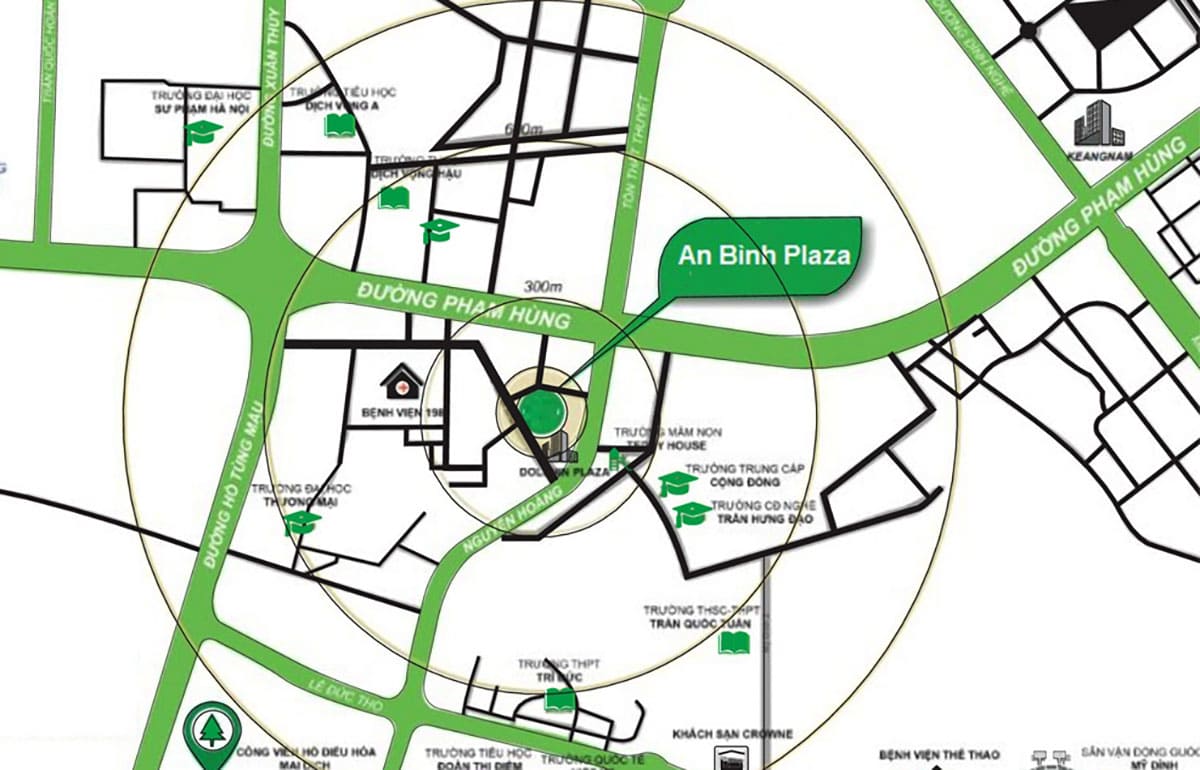 Địa chỉ An Bình Plaza tọa lạc tại Số 97 Phố Trần Bình, phường Mỹ Đình 2, quận Nam Từ Liêm, Hà Nội.