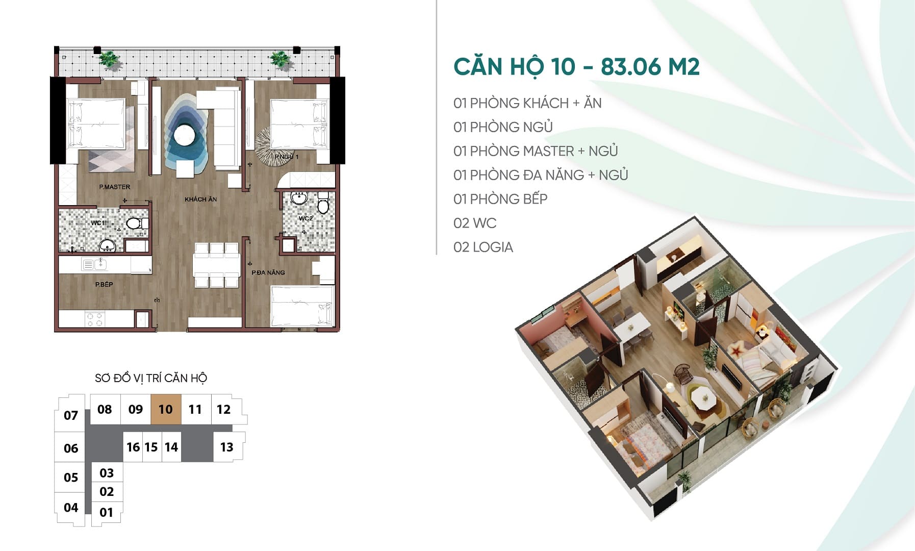 Thiết kế căn hộ chung cư số 10 An Bình Plaza 97 Trần Bình, Mỹ Đình, Nam Từ Liêm.